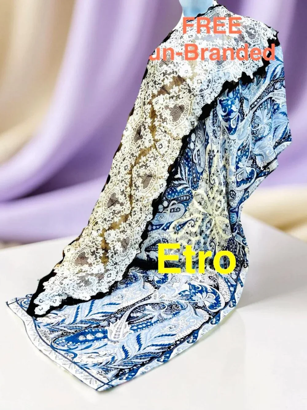 1 Free + ETRO 100% Silk  Chiffon 52